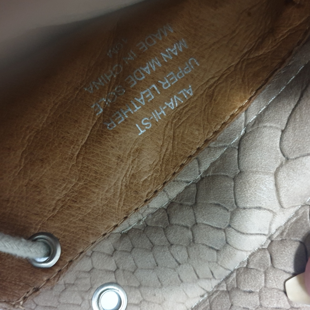 Jeffrey Campbell AUS10 tan leather hitop sneakers - Picture 10 of 11
